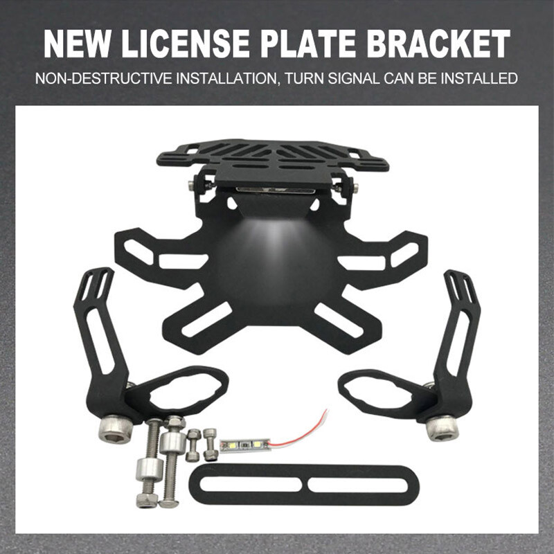 Foldable License Plate Holder For Yamaha YZF R1 R1S R1M R3 R6 R15 R25 R125 R7