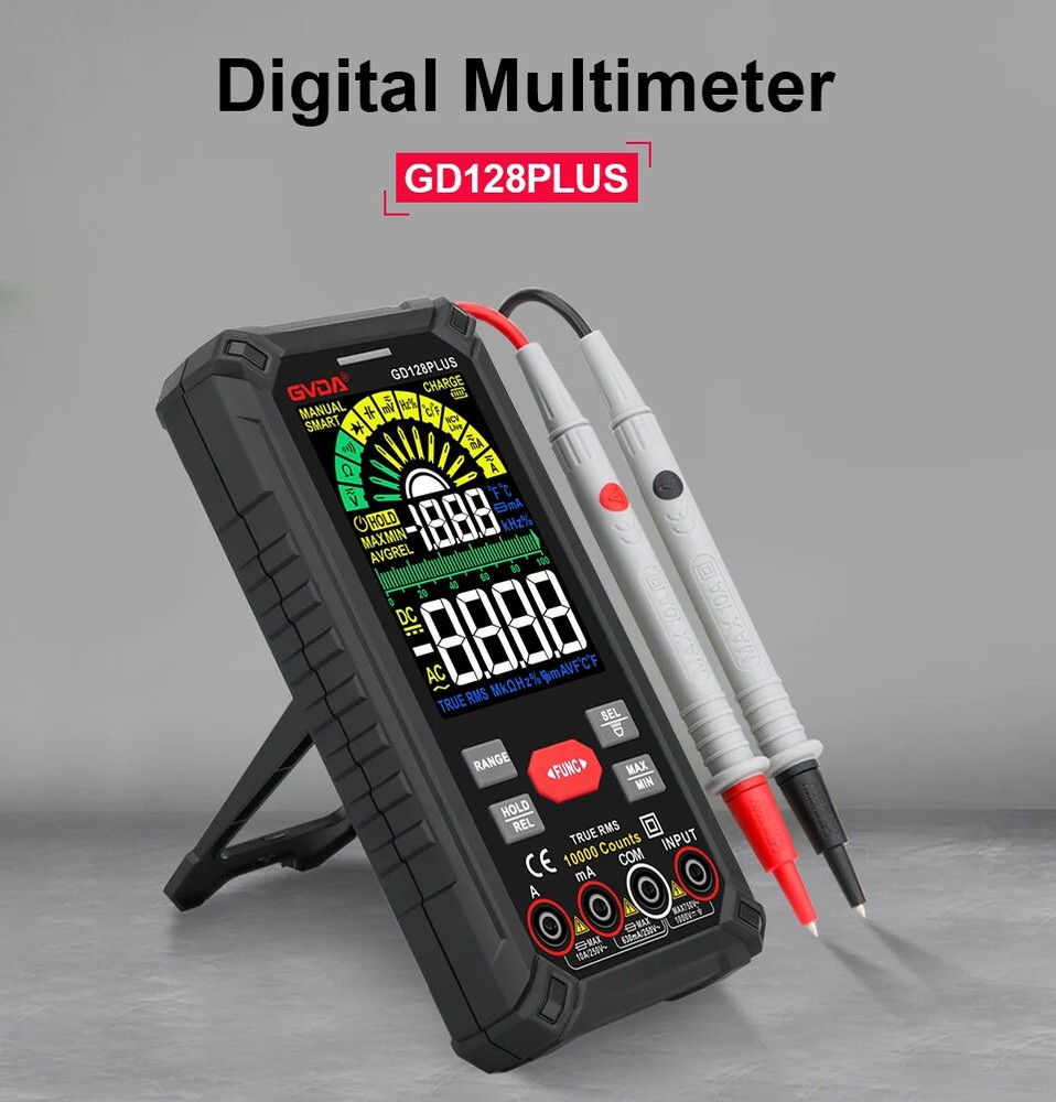 Smart Rechargeable Digital Multimeter True RMS 9999 Voltage Current Multitester