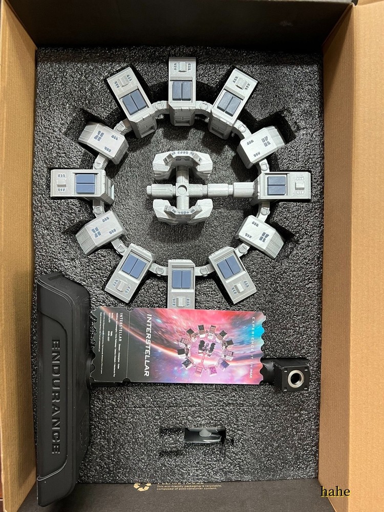 Interstellar Endurance Space Station Rotatable Model Ornament 3D Printed Gift