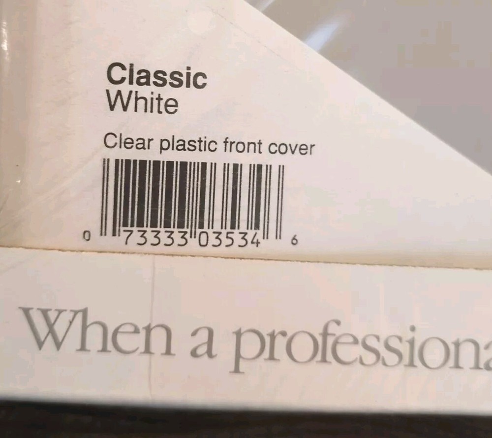Dennison Clear Plastic Covers for sheets 1st Impression Desktop 1/2" Classic New