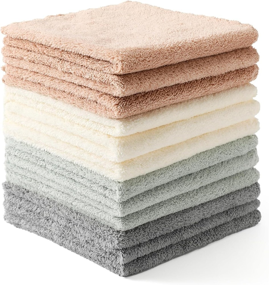 "12 Pack Cleaning Cloth,Ultra Soft Absorbent Quick Drying Microfiber Cleaning Ra