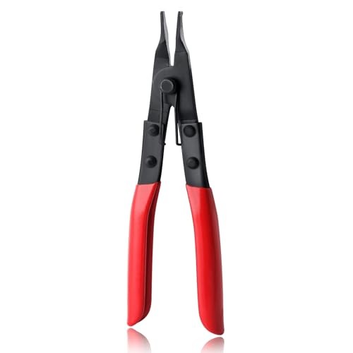 Angle Tip Lock Ring Pliers Lock Ring Pliers Snap Ring Pliers 8" with red handle