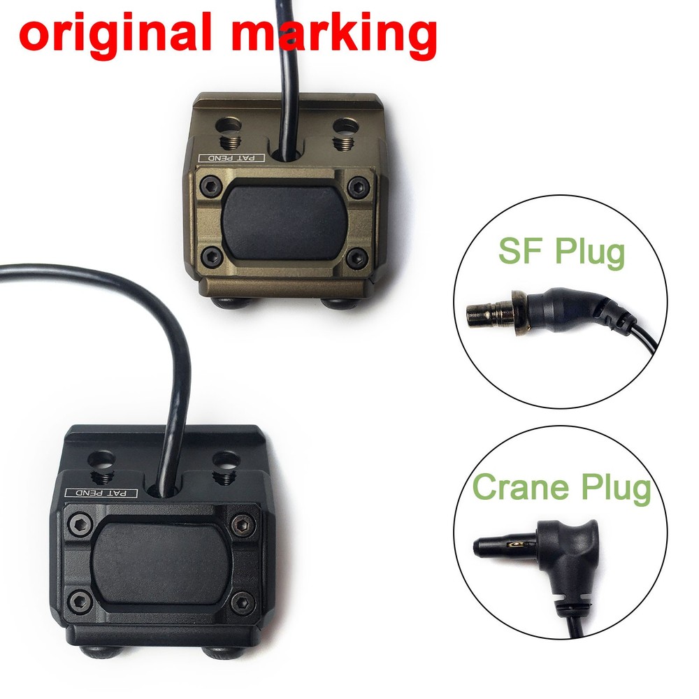 Tactical Flashlight Mod Button Switch With Mount Control For M300 M600 M600DF