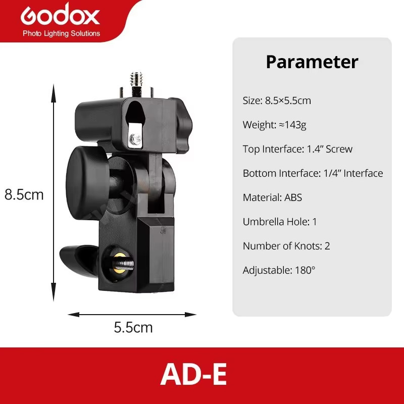 GODOX B Type D Type E Type AD-E Flash Hot Shoe Adapter Trigger Umbrella Holder