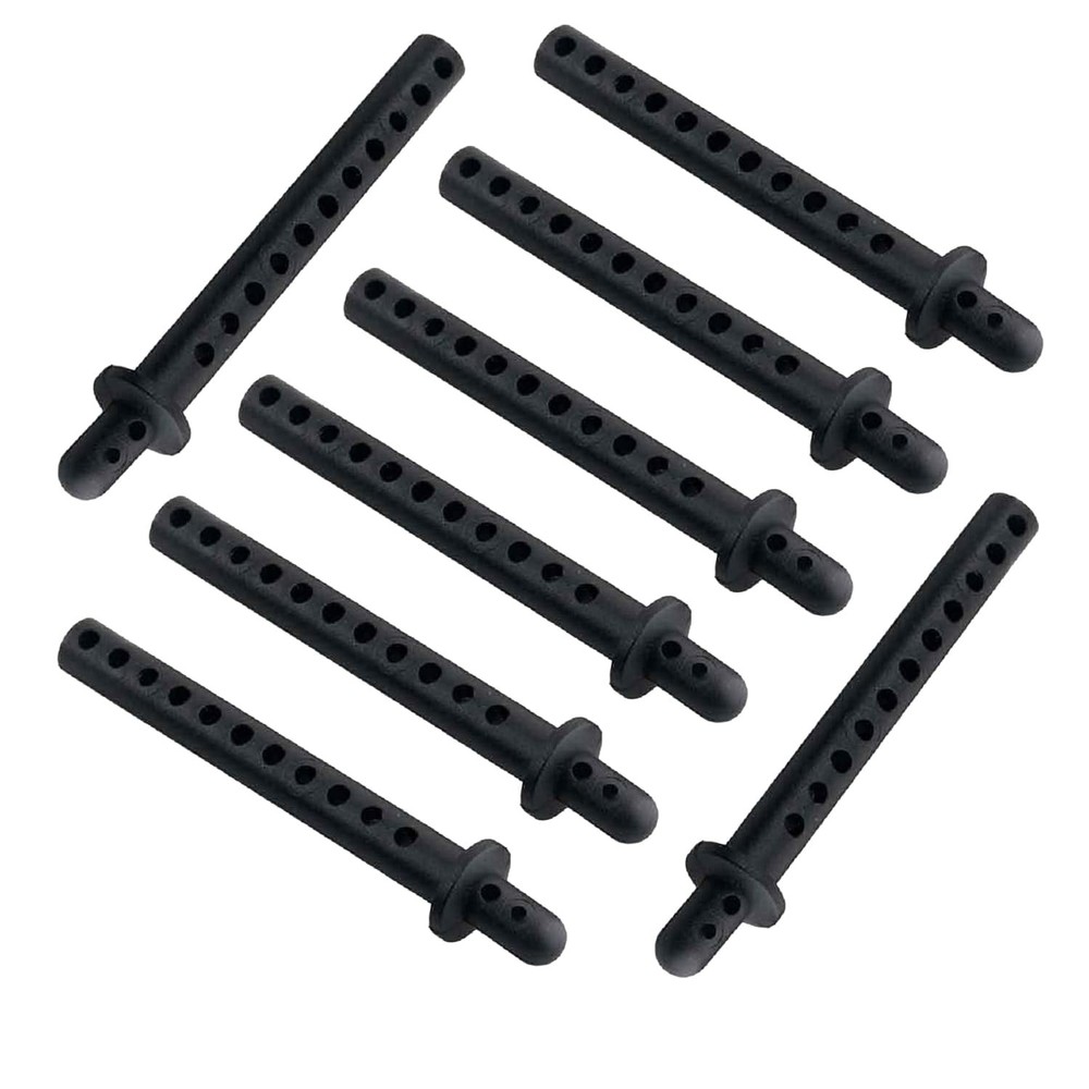 8-Pack 68mm RC Car Body Shell Post Plastic Holder Mounts with Clips Small