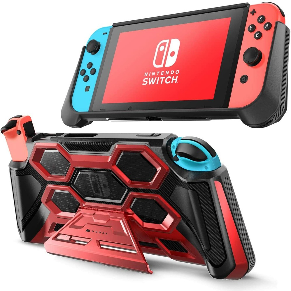 Mumba For Nintendo Switch Console Joy-Con Controller Grip Case Kickstand Cover