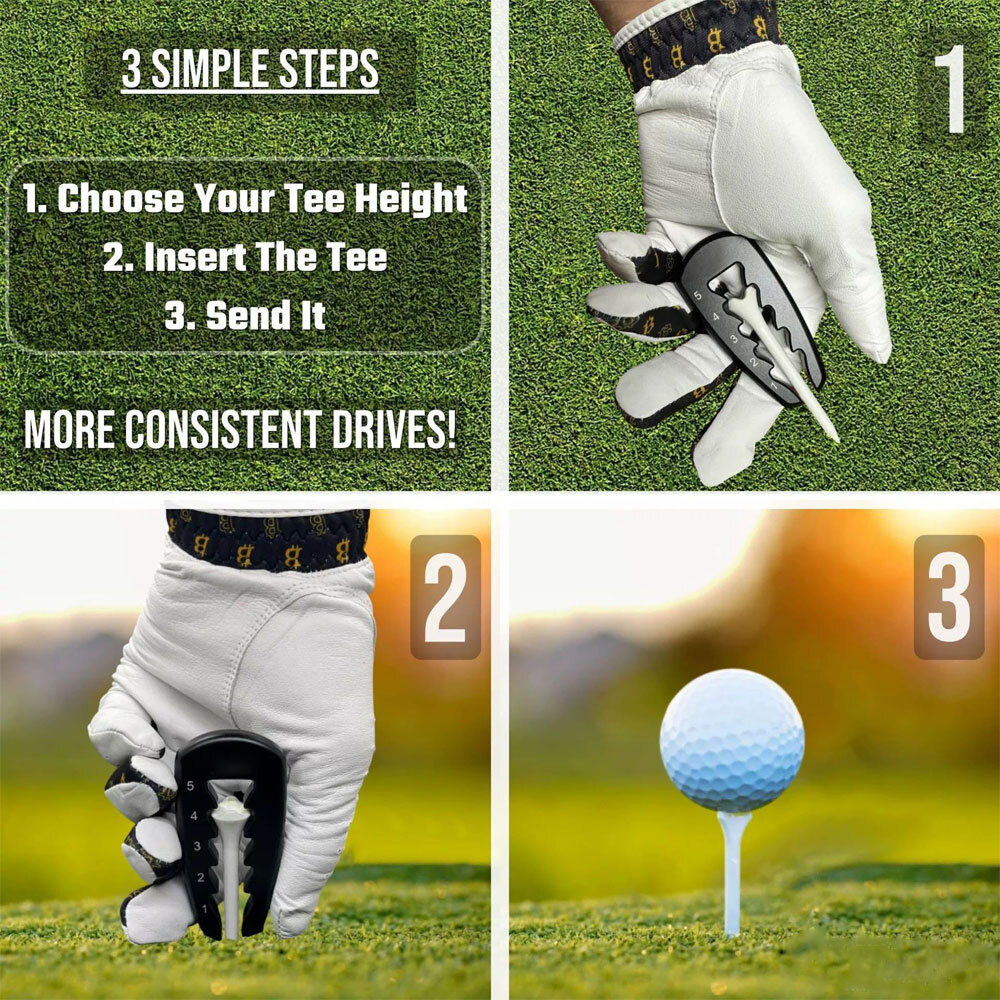 Golf Tee Height Tool Adjustable,Quick Adjust Adjust Golf Tee Tool TR