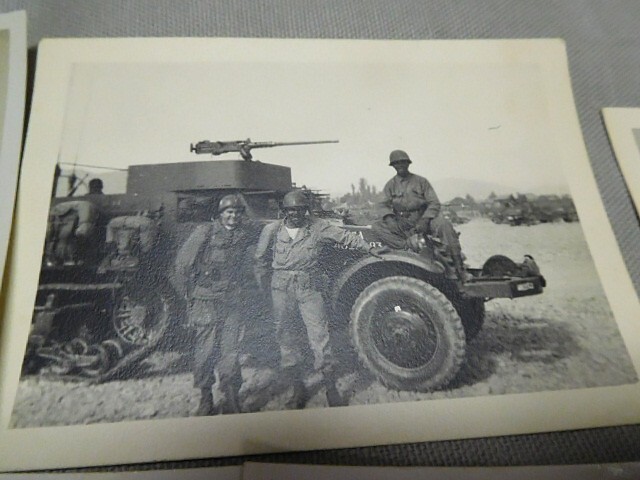 WW2 US Group of 14 Photos and ID Tag . FLU1520