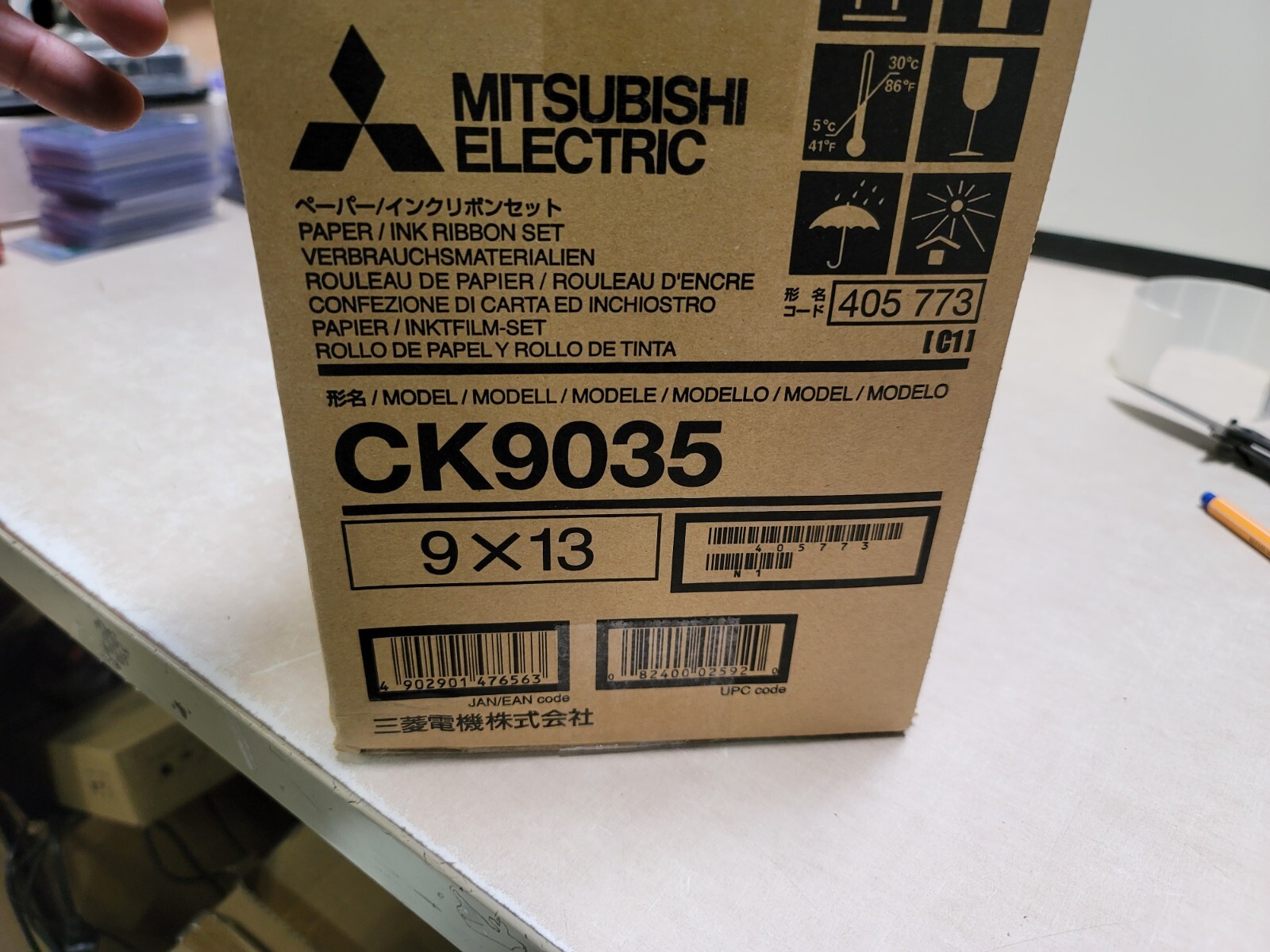 Mitsubishi Electric CK9035 Paper / Ink Ribbon Set - 9 X 13