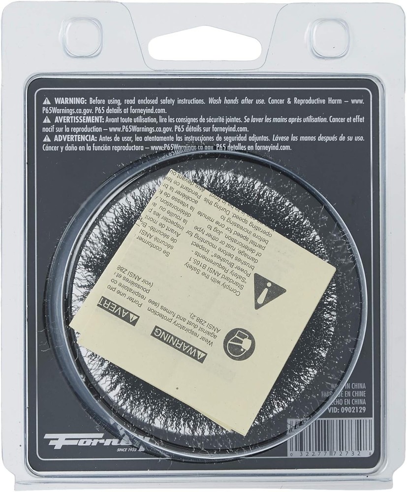 Versatile Fine Grit Wire Cup Brush - Removes Scale, Rust & Paint Efficiently