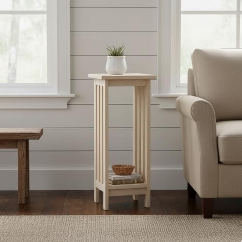 Solid Wood Mission Plant Stand 30"