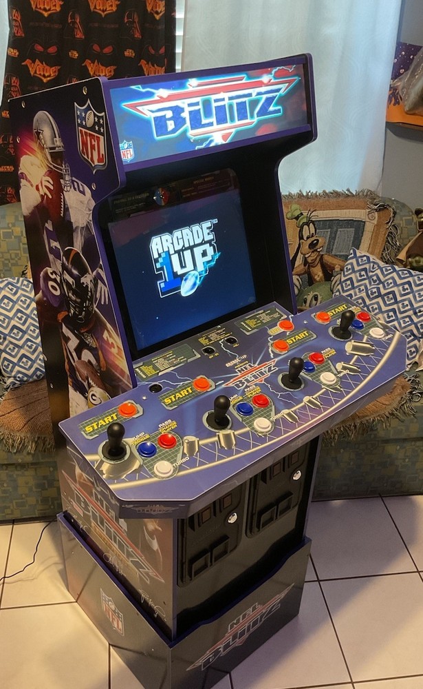 Arcade 1Up NFL Blitz 4-Player Arcade With Riser EXCELLENT CONDITIONS 🏈🔥