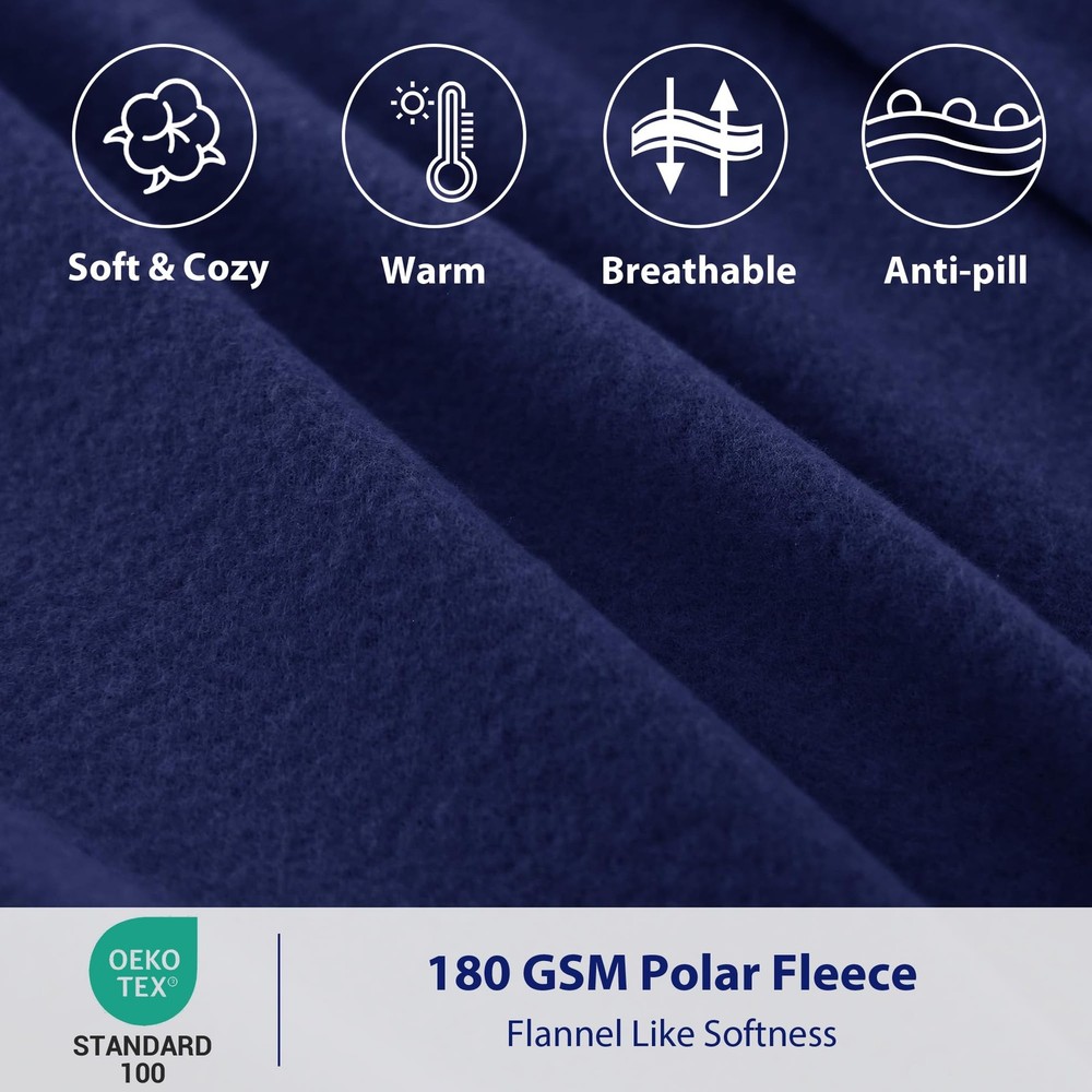 Fleece Sheets Queen Size, Flannel Like Soft, Velvet Polar Microfleece Sheets ...