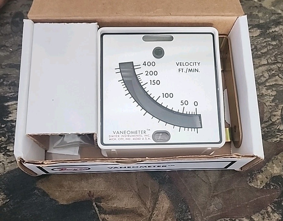 NOS Dwyer Instruments Inc. Vaneometer 480 Swing Vane Anemometer