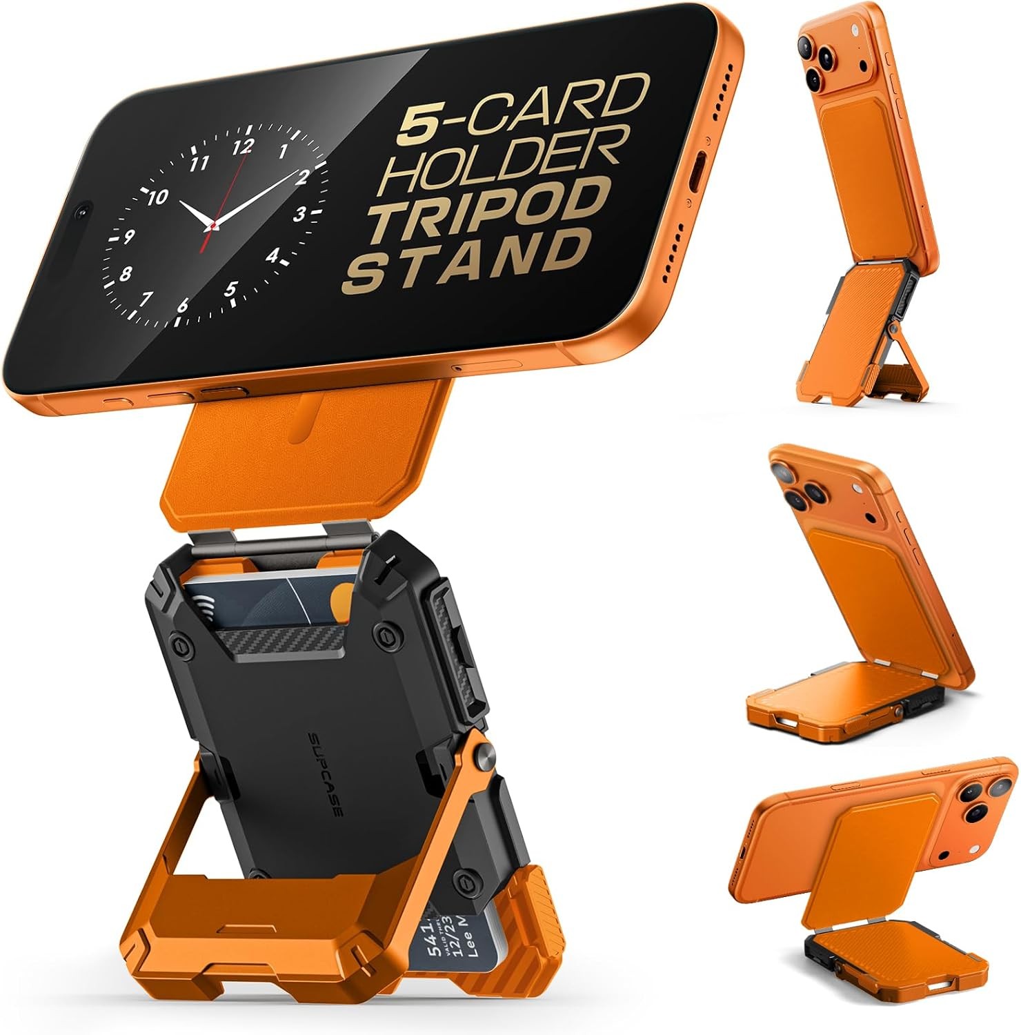 SUPCASE MagSafe Stand Magnetic Wallet Phone Card Holder for iPhone Galaxy Google