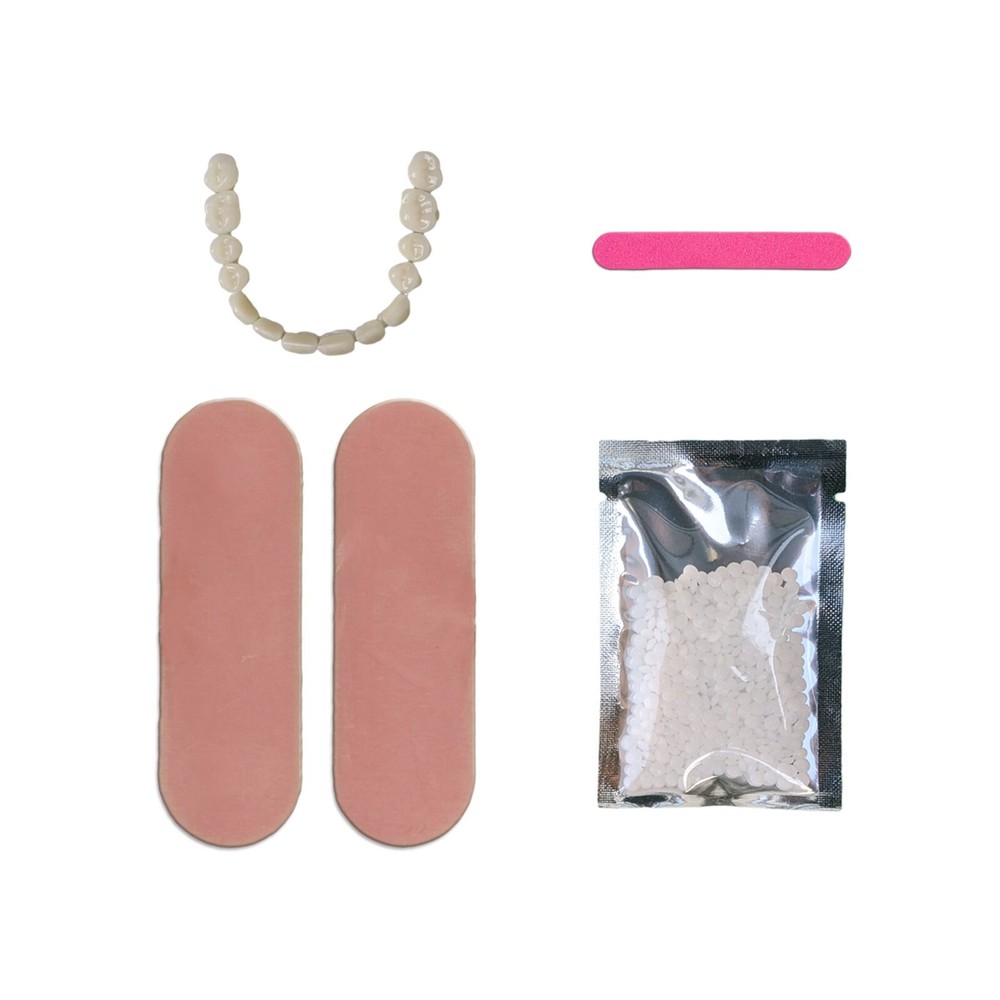 DIY Denture Kit with False Teeth and Gum Material, Made in UK