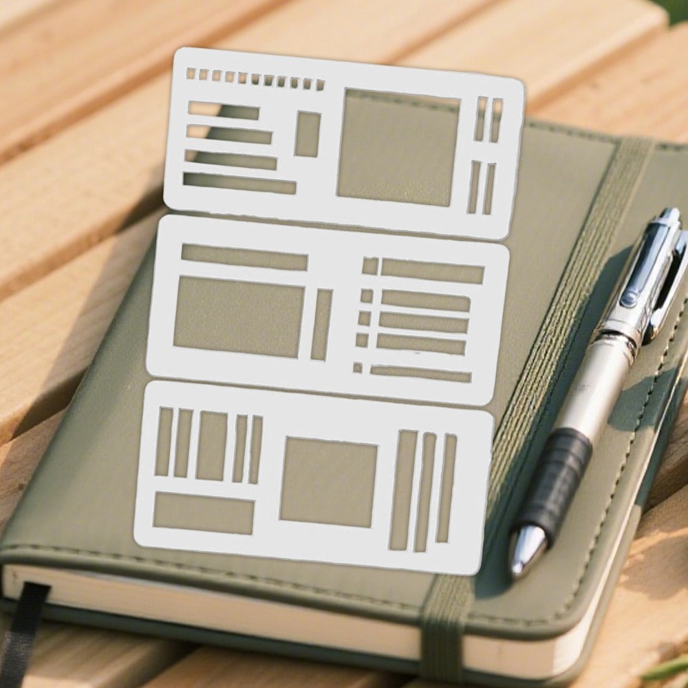 Handmade Flexible Record Template, Reusable Planner Stencils for Journaling ﻿