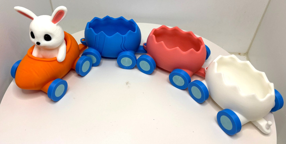 Hop Aboard the Easter Egg Express 3d printed