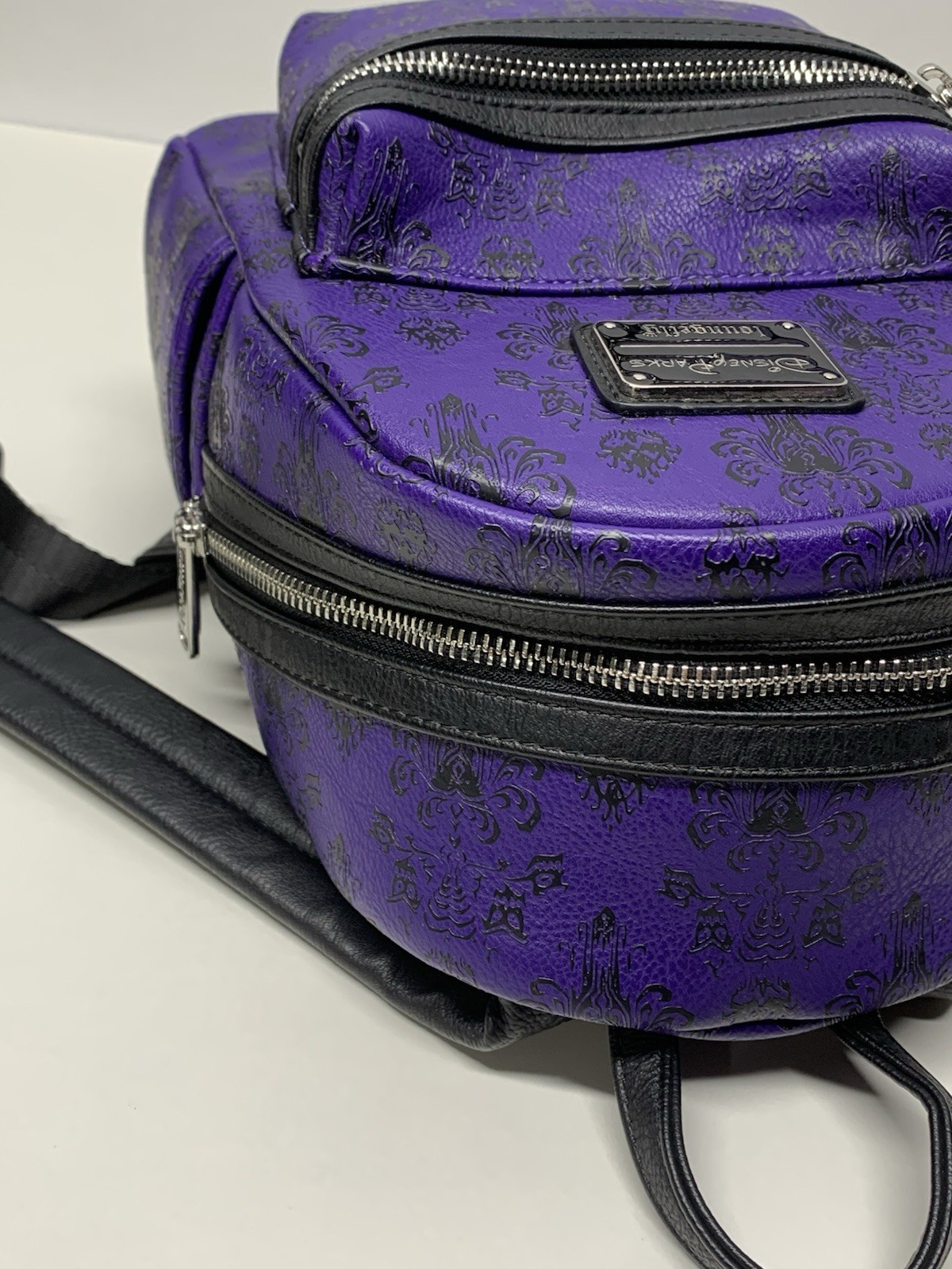 Rare Loungefly Disney Haunted Mansion Purple Backpack Amazing Condition