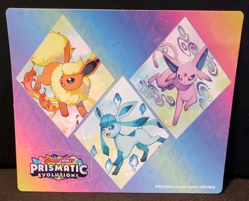 POKEMON PRISMATIC EVOLUTIONS STICKER SHEET FLAREON GLACEON ESPEON