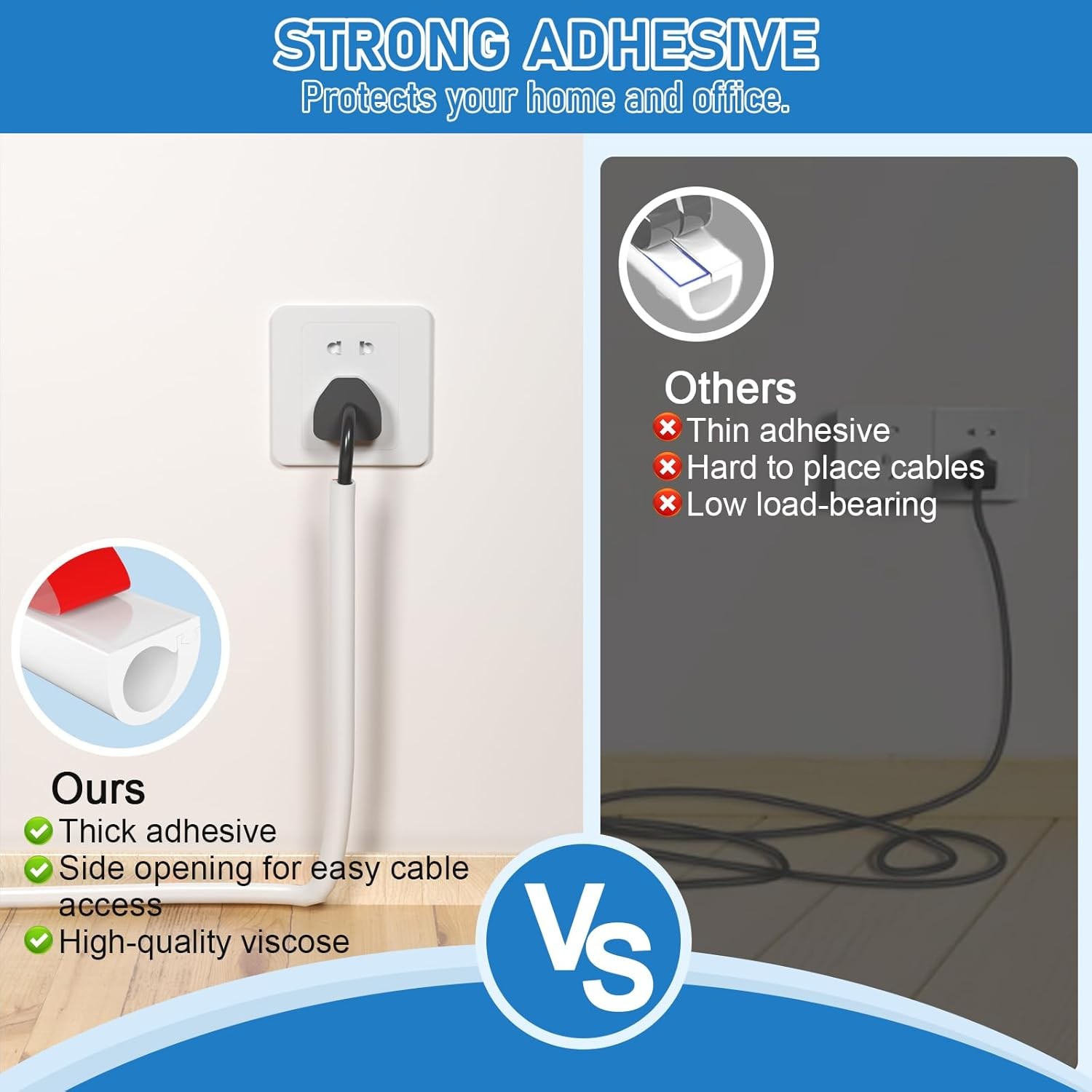 39”-197' Cord Hider Wall Self Adhesive Silicone Cord Covers for Wires On Wall