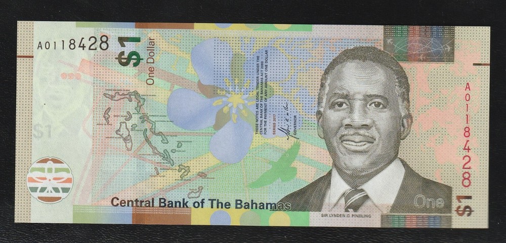 Bahamas, 1 dollar, 2017, P-77, Uncirculated Banknote
