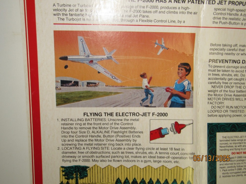 Tethered Electro Jet F-2000 Stanzel