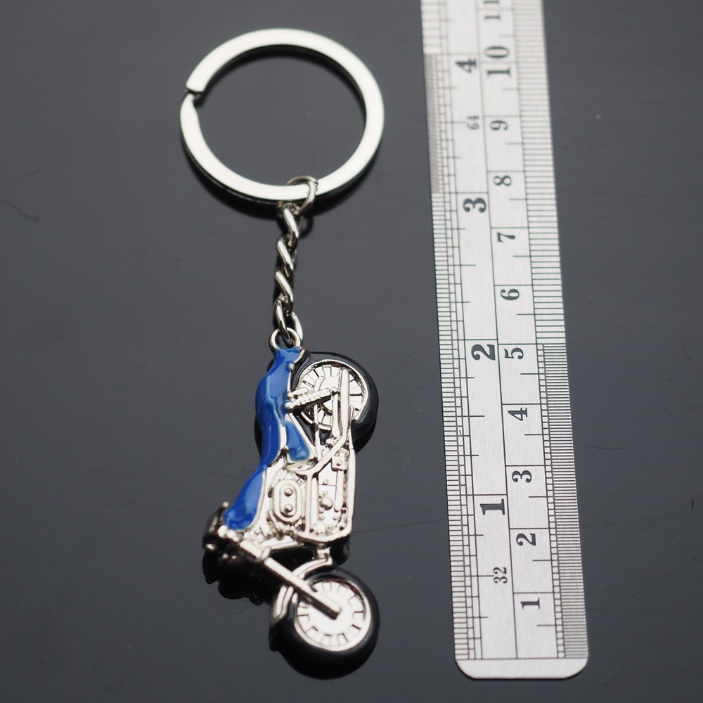 3D Simulation Model Motorcycle Keychain Key Chain Ring Keyring - Choose Color