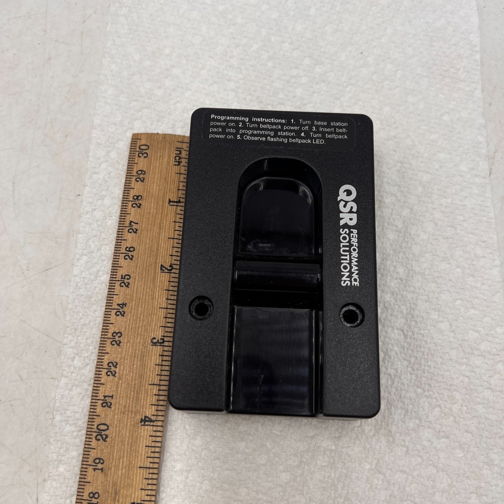 QSR Performance Solutions Drive Thru Belt Pack Programming Station Dock HME