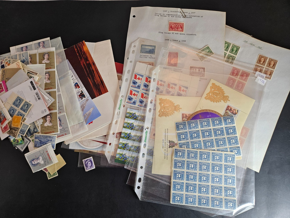 Canada stamp lot mint $99.00 in value