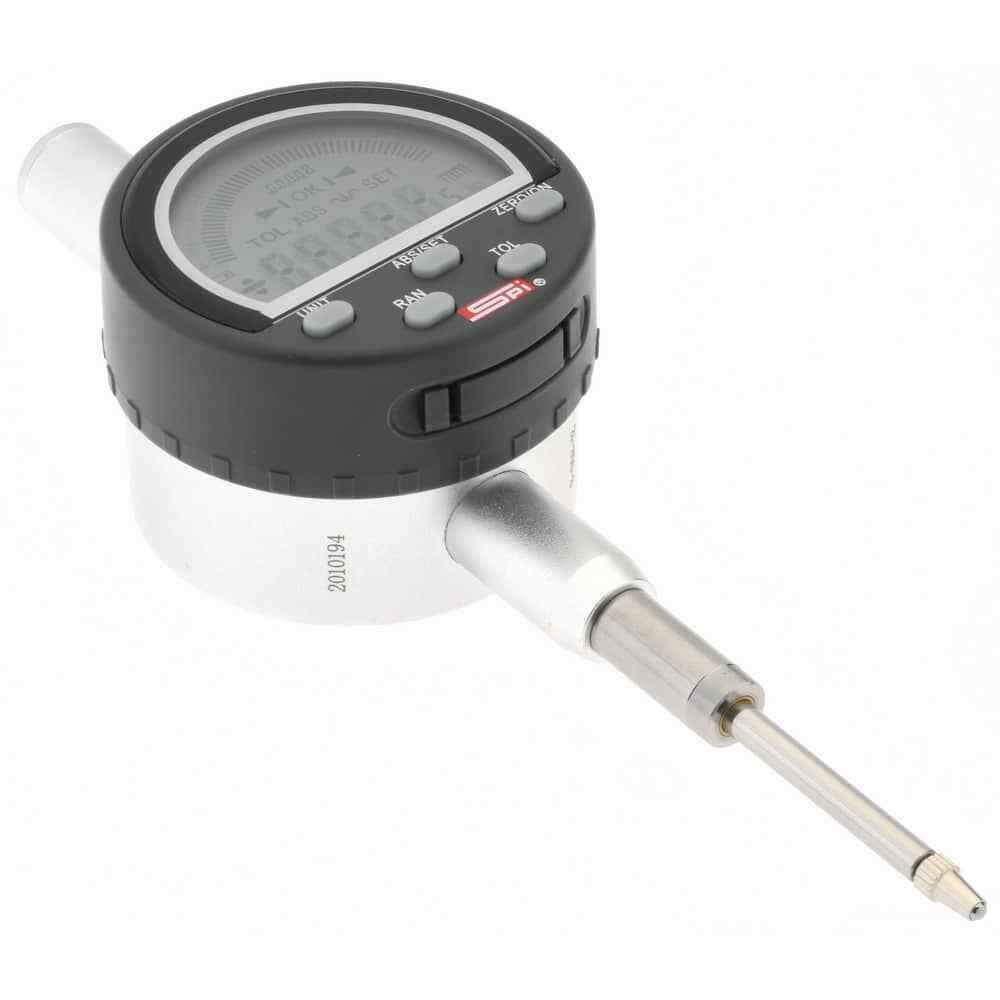 SPI 0 to 1" Range, 0.0001" Graduation, Electronic Drop Indicator Flat & Lug B...