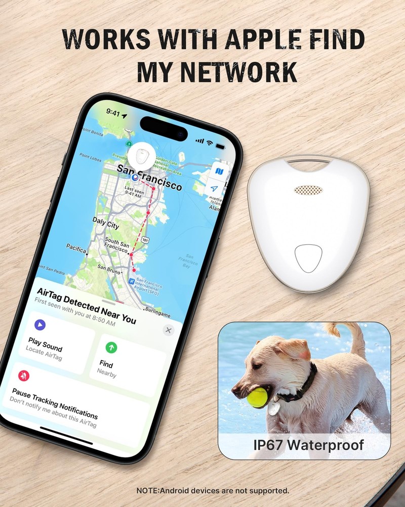 Air Tags 2 Pack Bluetooth Luggage Tracker Tags Compatible with Apple Find My ...