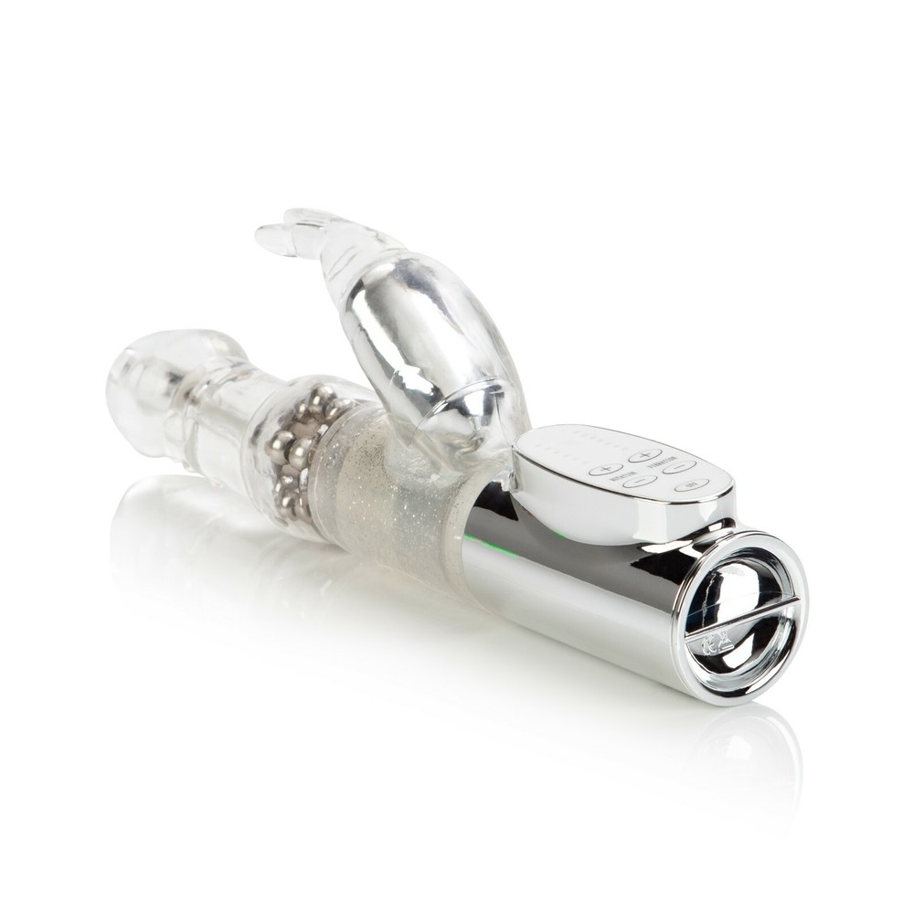 Platinum Jack Rabbit Vibrator Silver Vibe