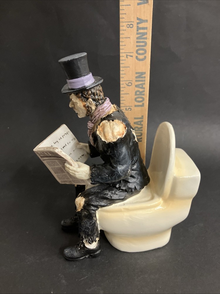 Dr. Jekyll Mr. Hyde on Toilet Tabletop Accent