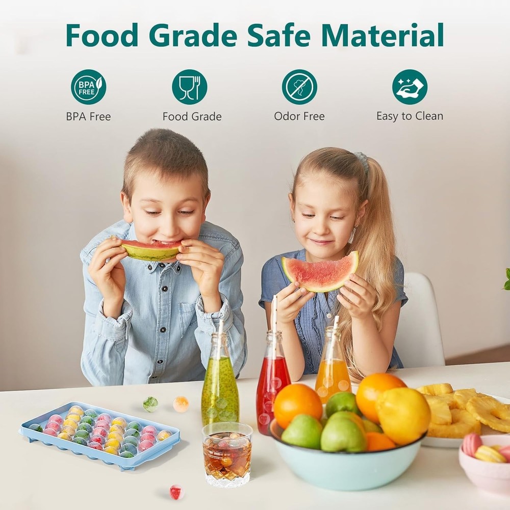 Dishwasher Safe 3 Pack Ice Tray Set – Space-Saving with Easy Release Design