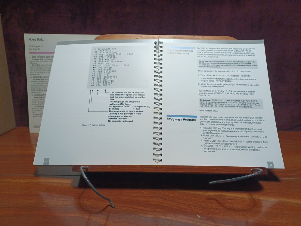 Apple Diskware ProDOS User's Disk Apple IIe, Mouse Desk Ver. 1.1, & Owner's Man.