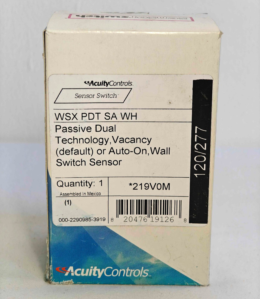 Acuity Controls WSX PDT SA WH Passive Dual Tech Wall Switch Sensor NEW | 219V0M