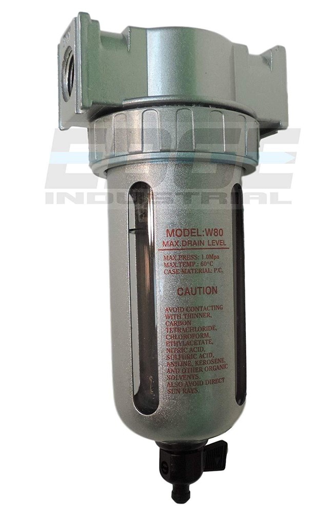 1/4" MID FLOW MOISTURE TRAP WATER SEPARATOR PARTICULATE FILTER FOR COMPRESSED
