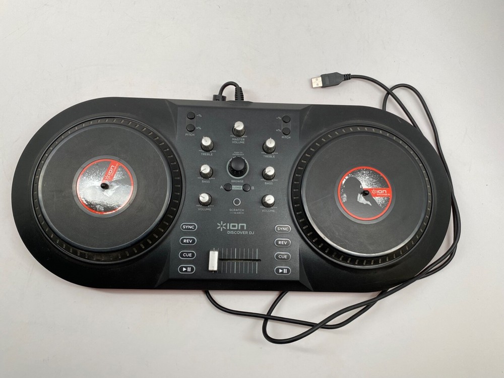 Ion Discover DJ Computer System Dual Turntable USB Controller