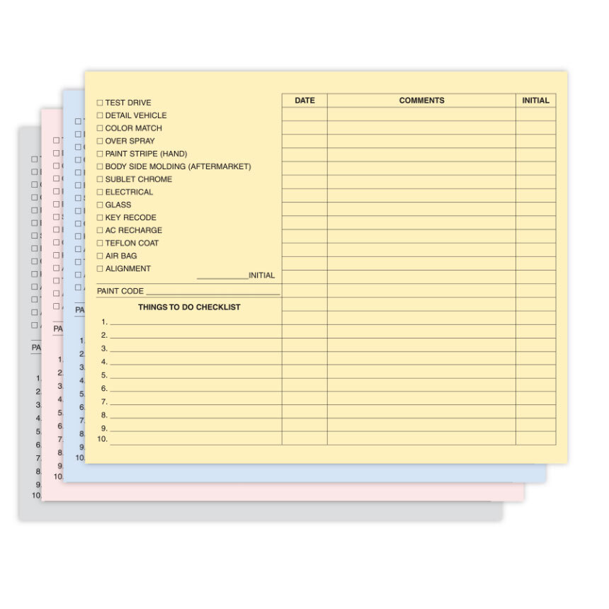 Job Folder Pastel Color Coded 110 lb (50)