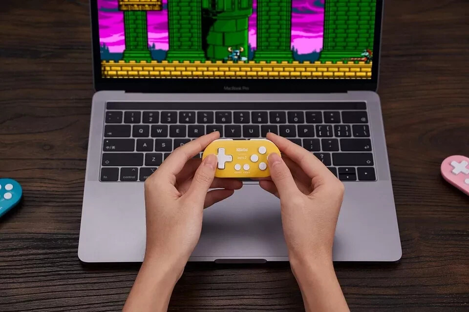 8BitDo Zero 2 Bluetooth Gamepad for Switch, PC, and Android (Yellow)