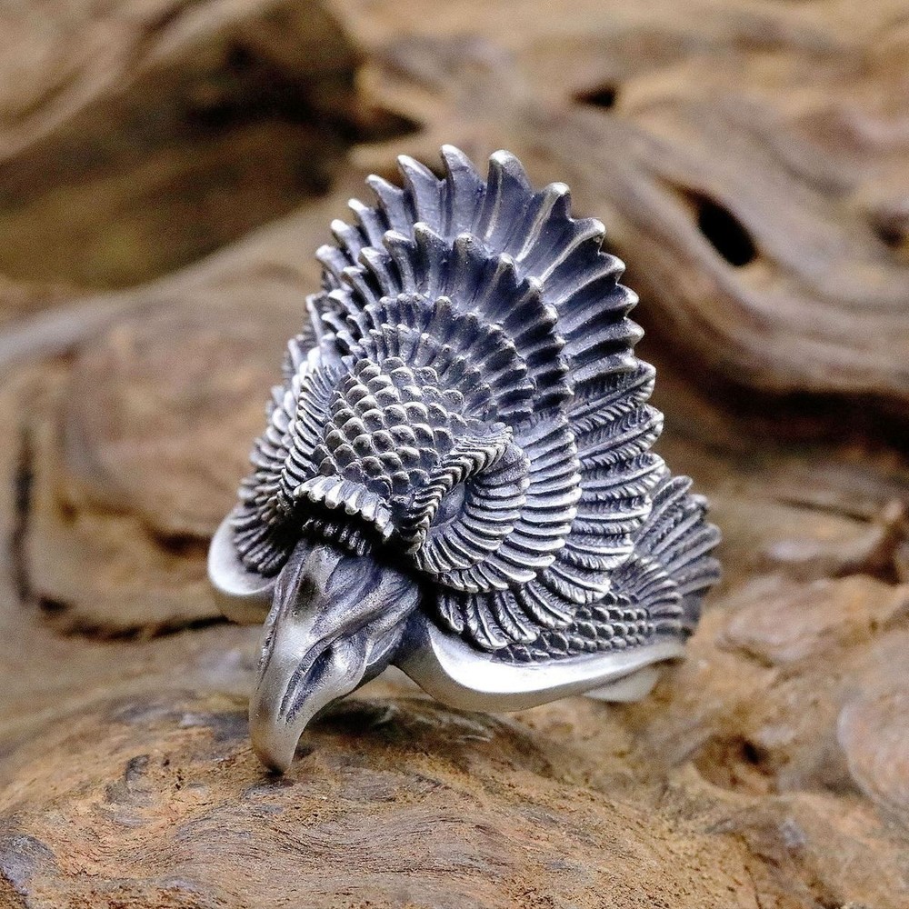 Vintage Wide Ring Men Adjustable Open Finger Ring
