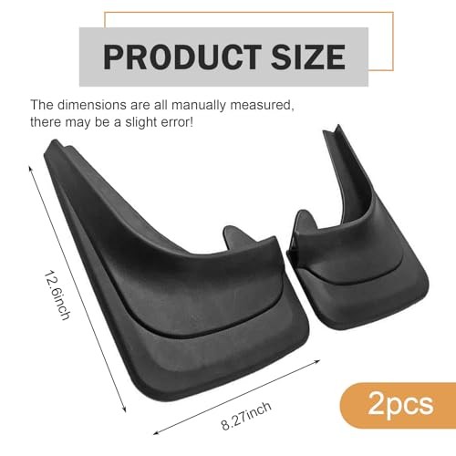 2PCS Car Mud Flaps, Scratch-Resistant & Impact-Resistant PVC Splash Guards,
