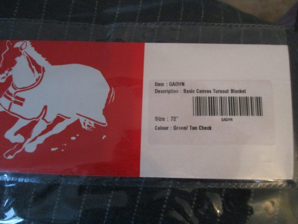 72'' Jeffers equine basic canvas turnout blanket wool felt lined, or use stable