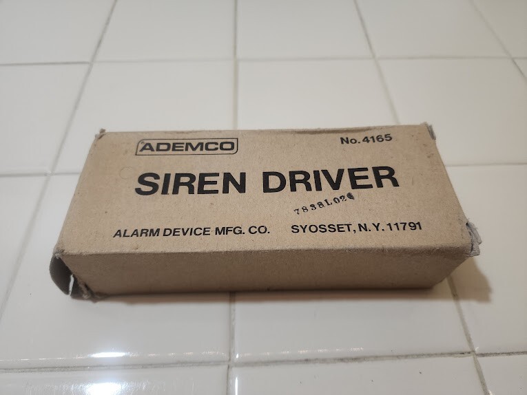 Ademco No. 4165 Siren Driver - GENUINE