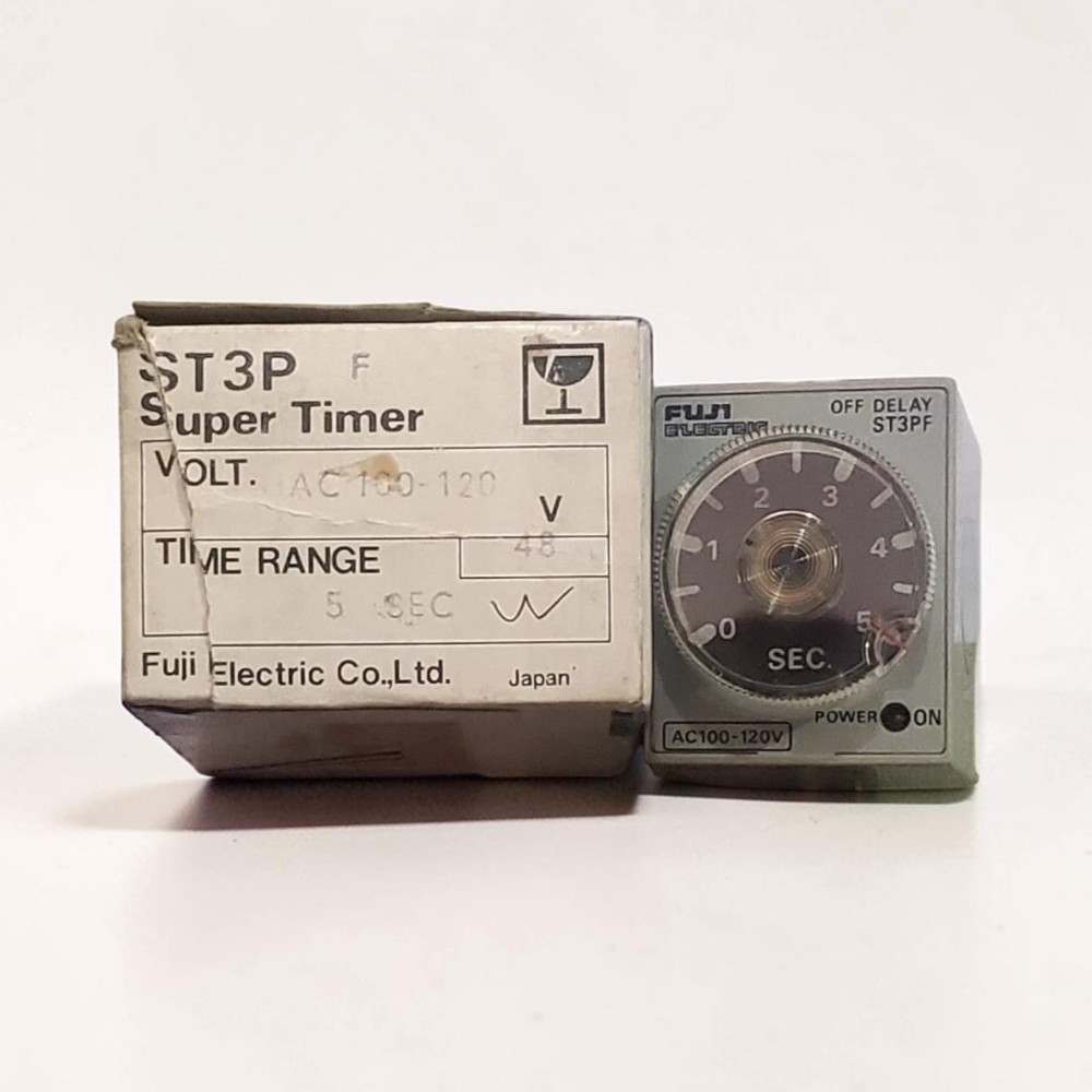 FUJI ST3PF ELECTRONIC TIMER TIME RANGE 5SECOND 110VAC FREE FAST SHIPPING