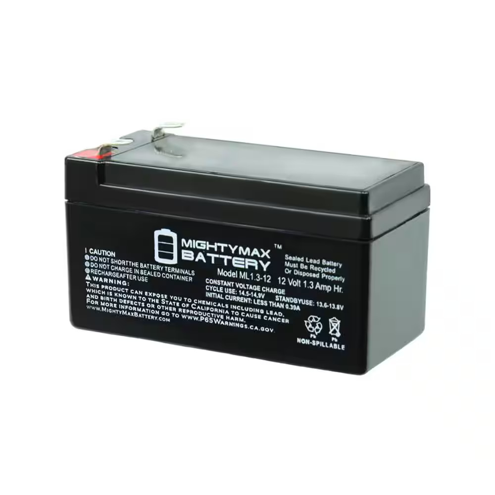 12V 1.3Ah Replacement Backup Battery for High Tech Pet Power Pet Doors