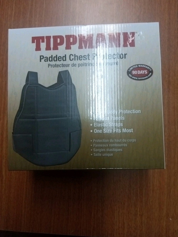 Paintball Padded Vest Chest Protector Black Tippmann New