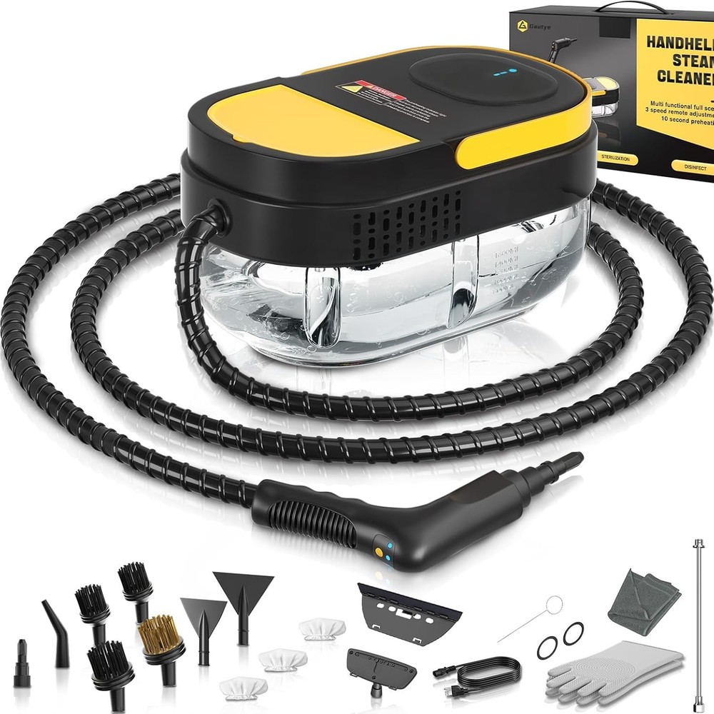 Multi-Surface Steam Cleaner - 15 Piece Accessory Kit & 13.2 Ft Cleaning Radius