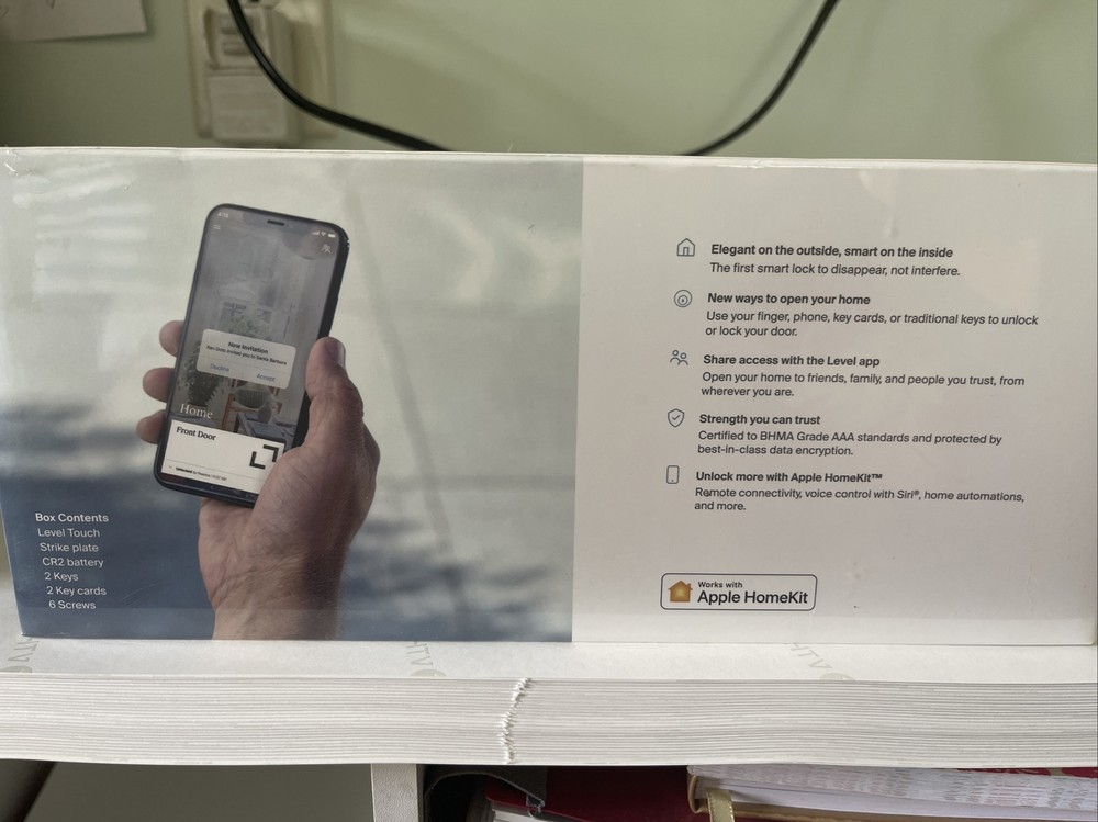 Level Touch Lock Works With Apple Home Ed.